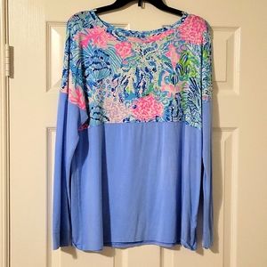 Lilly Pulitzer Finn Top Sink or Swim Size Large